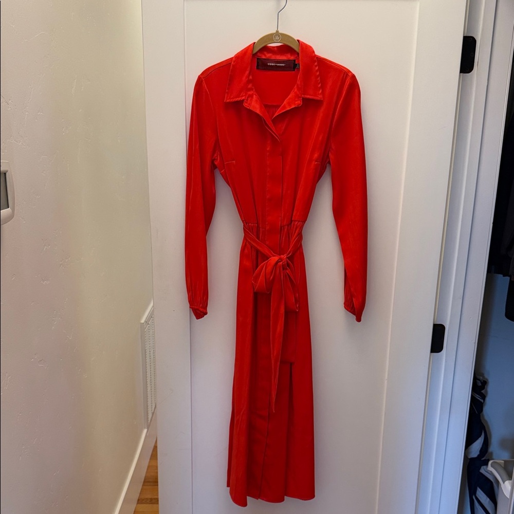 Code x Mode Elegant Red/orange Women's Dress